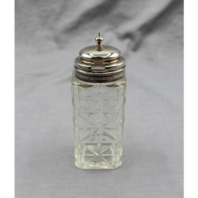 Circa 1880 English Silver Plate & Cut Glass Cruet Set For Sale In Raleigh - Image 6 of 14