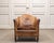 French Sheep Leather and Velvet Lounge Chair in the style of Louis Chambry, 1920s For Sale - Image 12 of 12