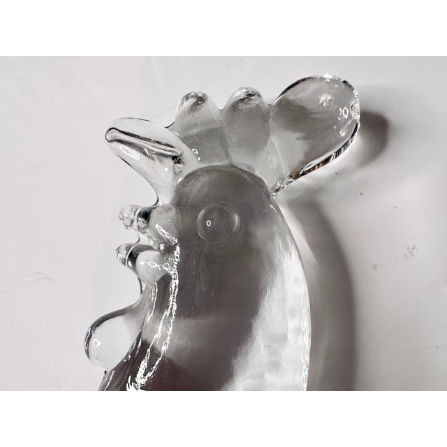 Glass Art Suncatcher in the shape of a Rooster by Bertil Vallien for Boda, Sweden, 1970s For Sale - Image 4 of 13