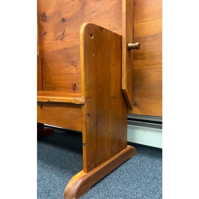 Late 1900’s Farmhouse Pine Hutch Table For Sale - Image 4 of 10