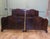 Wood Art Deco Twin Double Bed, 1920 For Sale - Image 7 of 9