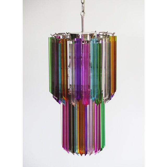Murano Glass Quadrihedrons Prism Mariangela Pendant, 1980s For Sale - Image 17 of 17