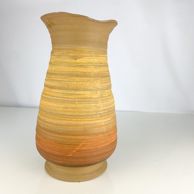 Vintage Royal Haeger Sandstone Glaze Vase Mid Century Modern Pottery For Sale In Baltimore - Image 6 of 11
