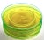 Glass Mid 20th Century Murano Glass Venetian Hand Blown Luminescent Yellow Plates With 24k Gold- Set of 12 For Sale - Image 7 of 7