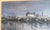 Mid 20th Century Mid-Century Night Landscape of Fantasy Albany New York Skyline For Sale - Image 5 of 12