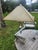 1950s Mid-Century Modern Atomic Brutalist Majestic Lamp Set ~ Original Fiberglass Shades For Sale - Image 13 of 18