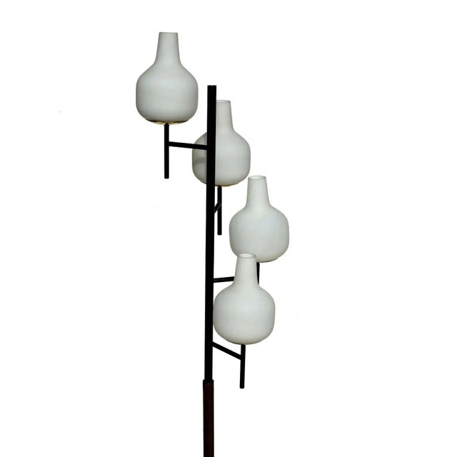 This piece is made of brass, black metal and glass shades. European Plug (up to 250V).The wiring of this item may be...