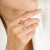 Not Yet Made - Made To Order Ruby & Diamond Twin Butterfly Open Cuff Ring Size 5.5 For Sale - Image 5 of 12