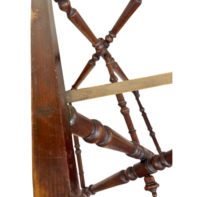 Antique English Mahogany Butler’s Tray Table or Luggage Stand No Tray For Sale - Image 10 of 13