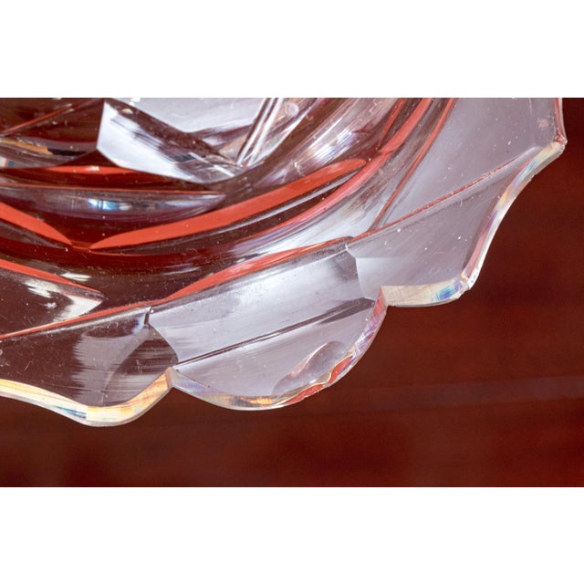 Transparent Antique 19th Century Georgian Anglo Irish Blown Glass Cut Crystal Candlesticks - a Pair For Sale - Image 8 of 12