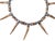Early 20th Century Early Native American Sterling and Deer Antler Necklace For Sale - Image 5 of 11