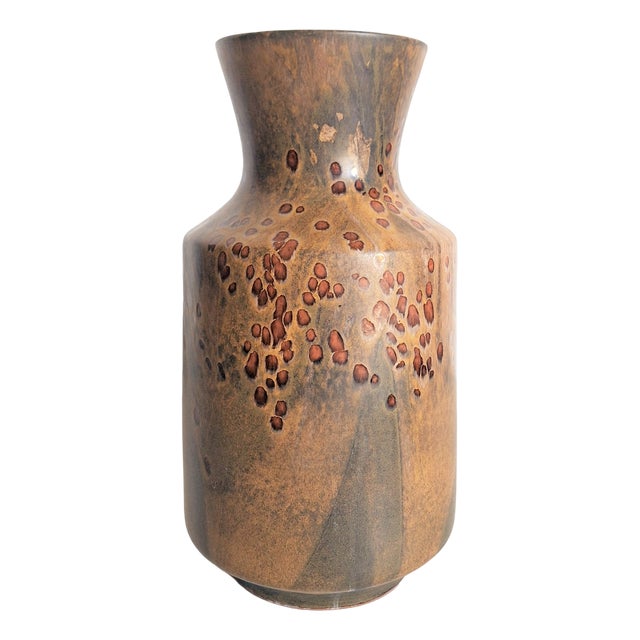 Vintage Ceramic Vase by F. Glatzle for Karlsruhe Majolica, 1972 For Sale