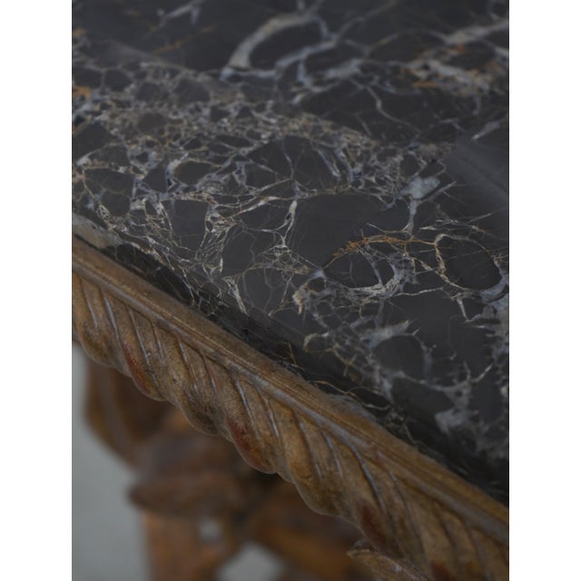 Gold Pair Maitland Smith Faux Branch Form Marble Top Pedestals For Sale - Image 8 of 15
