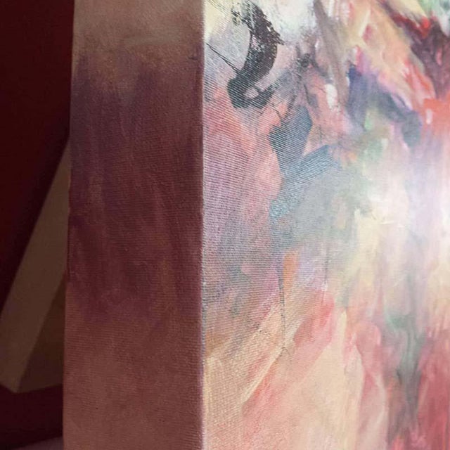 2010s Mary Lou Siefker, Acrylic on Canvas Titled: To Jump and Run and Play. For Sale - Image 5 of 10