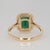 Metal 1.6Ct Aaa Zambian Emerald Ring With Natural Diamonds Accents: Solid 14k Gold, Size 6.75 For Sale - Image 7 of 8
