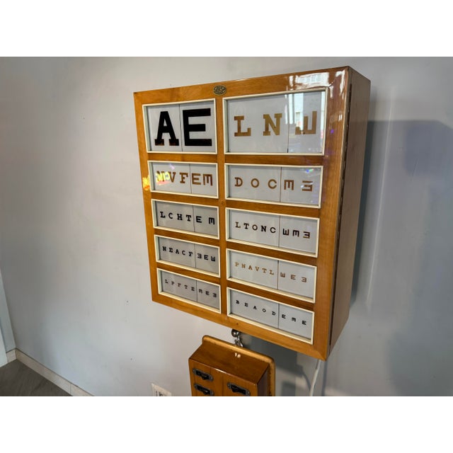 Brown Mixed Decimal Luminous Optotype For Sale - Image 8 of 8