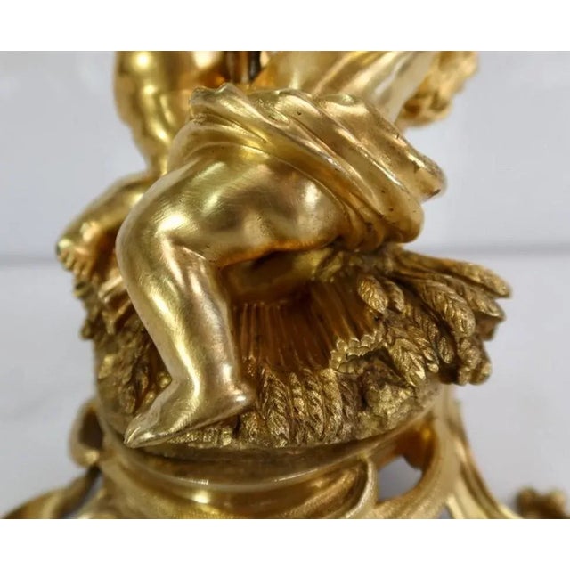 Gold Louis XV Napoleon III Sculpture, 1850s For Sale - Image 8 of 18