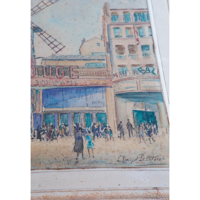 Louise Parisot-Pelletier, Le Moulin Rouge, Paris, 1890s, Paper, Framed For Sale - Image 4 of 8