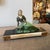A 1930s Art Deco Spelter and Marble French Statue of a Woman and a Pheasant For Sale - Image 14 of 15