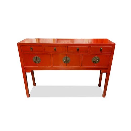 Asian Ex Beijing Console table made out of elm wood. It has 4 drawers and 6 doors. It is very elegant piece on the living...