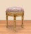 Vintage Beautiful Real solid wood real gold leaf footstool width 11.4 , depth 9.8 and height 12.9 inches