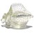 Beautiful and rare Murano hand blown controlled bubbles in clear Italian art glass conch seashell sculpture. Documented to...