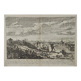 An Antique Engraved View of Copper Mining in Sweden in the 17th C. By Dahlberg, 1705 For Sale