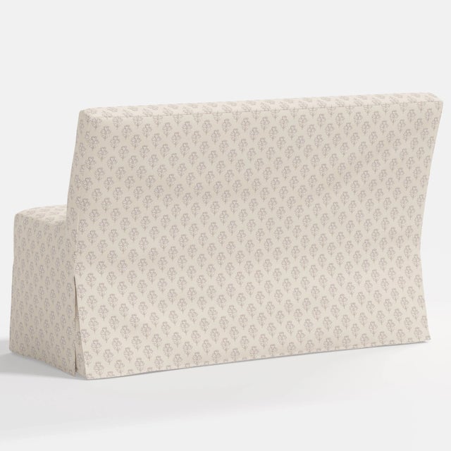 Stoffer Home x Cloth & Company Lindy Slipcover Dining Banquette in Francie Cream For Sale In Chicago - Image 6 of 6