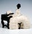 Piano Lady Crinoline at a Spinet attributed to Bertold Loeffler for Vienna Ceramics, 1913 For Sale - Image 3 of 7