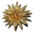 2000s High Quality Costume Jewelry Gilt Metal Italian Flower Brooch For Sale