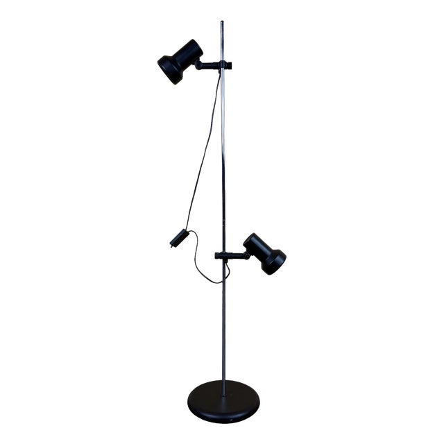 Vintage Space Age Floor Lamp in Metal, 1960s For Sale