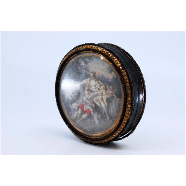 Tortoiseshell and Gold Jewelry Box For Sale - Image 9 of 10