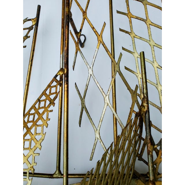 Brutalist Original 1960's William Bowie Ship Sculpture -Signed For Sale - Image 3 of 6