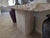 Postmodern Italian late 70's vintage travertine console table featuring a raw/chiseled edge. This modernist yet organic...