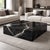 Contemporary Black Marquinia Marble Coffee Table by Andrea Grasso For Sale - Image 3 of 5