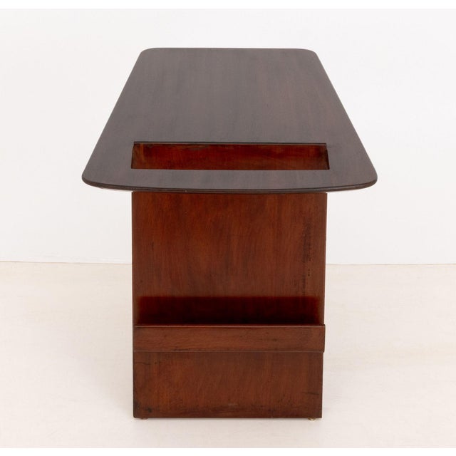 Jens Risom Walnut Magazine Table For Sale - Image 9 of 10