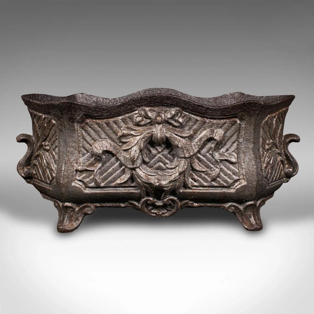 Late 19th Century 1900s Victorian Antique Art Nouveau Planter, French, Windowsill, Outdoor, Jardiniere For Sale - Image 5 of 11