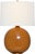 Transitional Thomas O'Brien by Visual Comfort Signature Sao Paulo 21" Table Lamp in Crackled Sienna with Linen Shade For Sale - Image 3 of 3