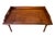 Antique English Mahogany Reading Breakfast Table with Gallery Sides Pierced Grip Handles and Turned Legs For Sale - Image 4 of 17