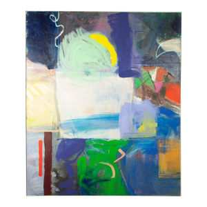 Oil on Canvas Abstract Painting by Zanne Hochberg