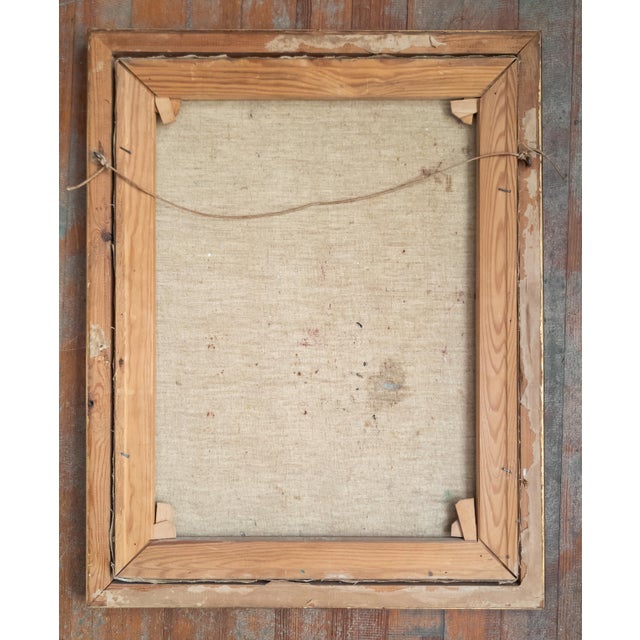 Mid-Century Oil Painting After Rousse (La Toilette) by Henri Toulouss For Sale - Image 13 of 14