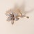 Modern Vintage 14k Gold Diamond Floral Brooch Two Tone For Sale - Image 3 of 5