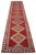 Ruby Red 1970s Vintage Hand Knotted Runner Rug - 2′10″ × 13′5″ For Sale - Image 8 of 12