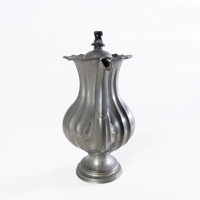 1830's Dixon & Son Pewter Coffee Pot, Creamer and Sugar For Sale - Image 4 of 18