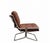 Mid-Century Modern Brown Leather Lounge Armchair with Chrome-Plated Steel Tubular Frame, Italy, 1970s For Sale - Image 3 of 8