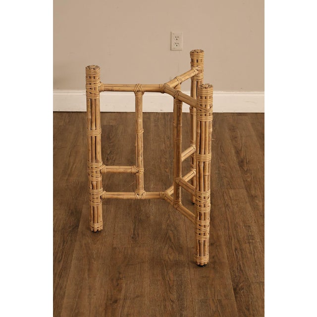 McGuire Bamboo Rattan Table Base For Sale - Image 16 of 17