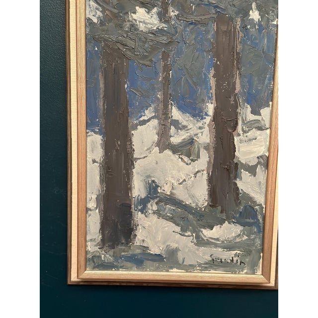 Svän Grandin, Three Trees, 1960s, Oil on Panel, Framed For Sale - Image 6 of 16
