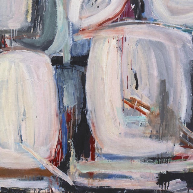 Cream 'Abstract, Cream and Rose, 1963' by Kurt Weber, Musée d'Art Moderne, Paris, Swiss For Sale - Image 8 of 12