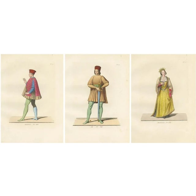 Renaissance Portraits of the Lord of Rimini and Vitelleschi and Duchess, 1845, Paper, Set of 3 For Sale - Image 10 of 10