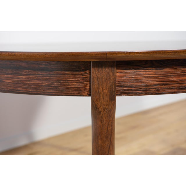 Mid-Century Round Rosewood Extendable Dining Table, Denmark, 1960s For Sale - Image 16 of 18